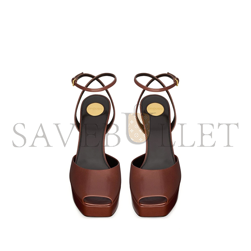 YSL LA SCANDALE PLATFORM SANDALS IN SMOOTH LEATHER 823500AACSQ2603 YSL LA SCANDALE PLATFORM SANDALS IN SMOOTH LEATHER 823500AACSQ2603